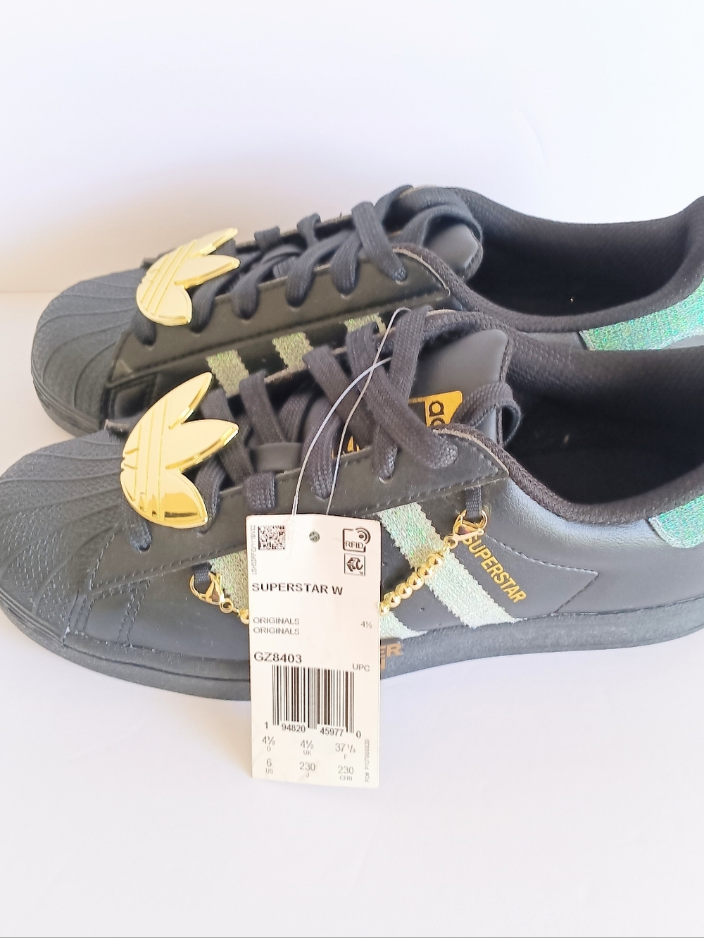 Adidas Originals Superstar W Sneaker Queen Black GZ8403 Limited Edition Size 6Y